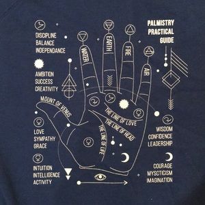 ModCloth Palmistry Practical Guide Crewneck